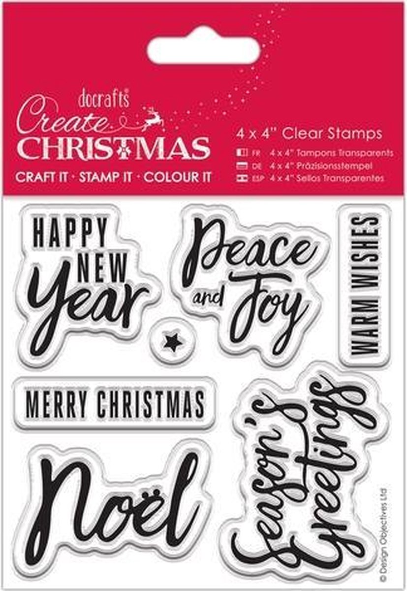 4 x 4' Clear Stamps - Traditional Sentiments
