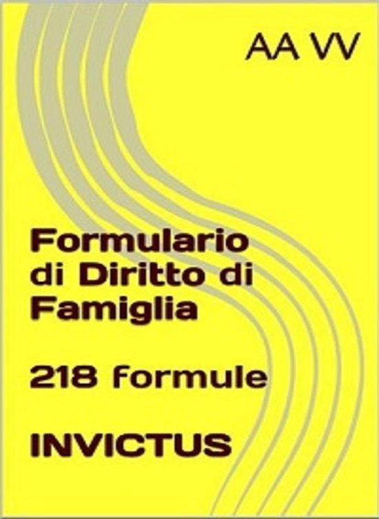 Formulario di diritto di famiglia - cover