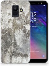 Geschikt voor Samsung Galaxy A6 (2018) TPU Hoesje Design Beton