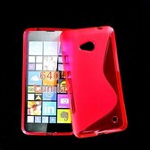 Microsoft Lumia 640 Silicone Case s-style hoesje Roze