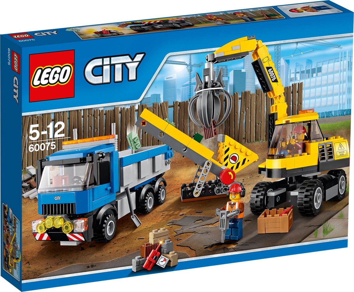 kop Muf Gelukkig is dat LEGO City Graafmachine en Truck - 60075 | bol.com