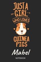 Just A Girl Who Loves Guinea Pigs - Mabel - Notebook