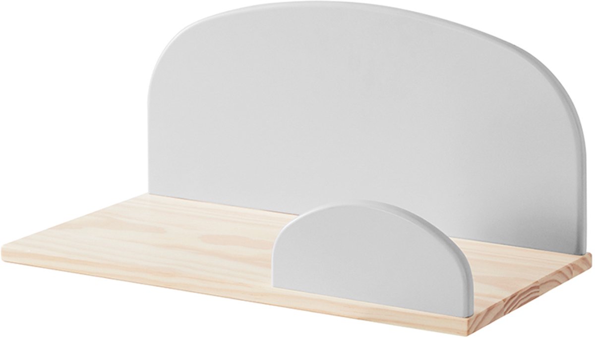 Vipack - Wandschap - Kiddy - 45 - cm - hout - koelgrijs
