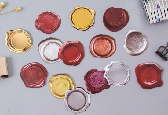 Foto: Set met 45 stickers sealing wax sticker