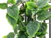 Europalms kunstplant Philodendron-struikslinger - groen - 90 cm