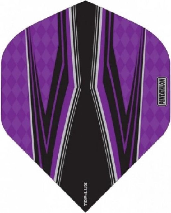 ABC Darts - Dart Flights Pentathlon - Spitfire Z paars - 10 sets van ABC Darts — afbeelding 2
