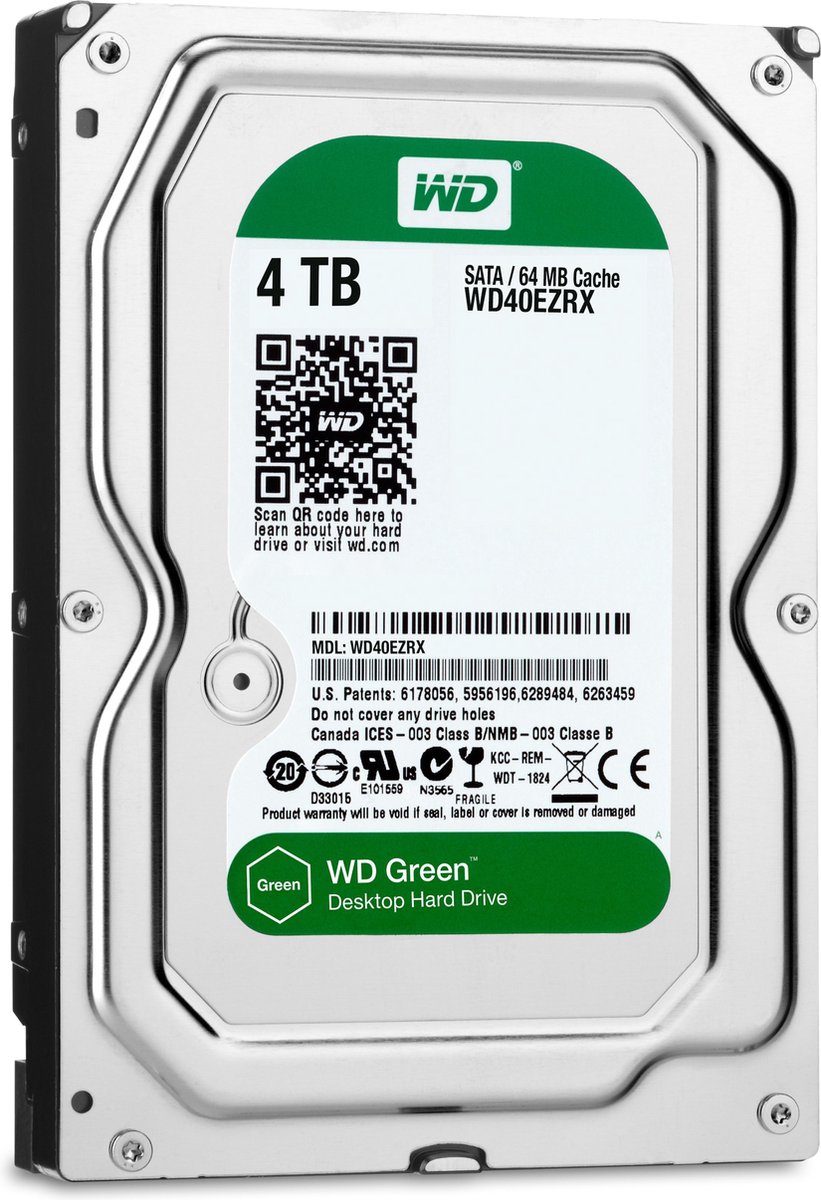 Western Digital WD40EZRX - Interne harde schijf / 4TB / 3,5 inch SATA ...
