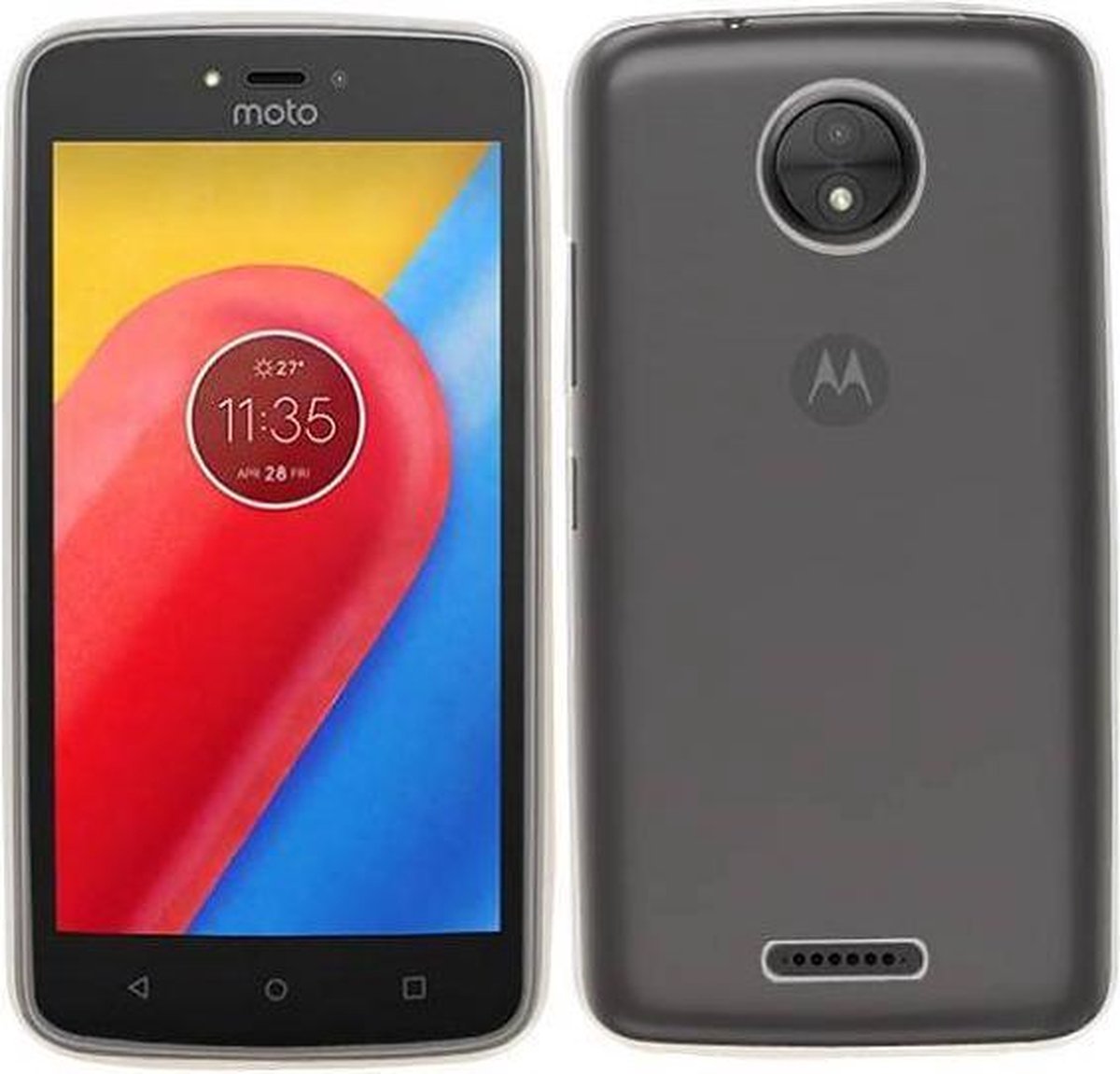 BestCases.nl Motorola Moto C Smartphone Cover Hoesje Transparant