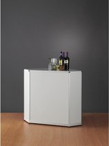 Luxe vitrinekast aluminium 108,4 cm