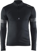 Craft Brilliant 2.0 Halfzip Hardloopshirt Heren - Reflecterend - Black