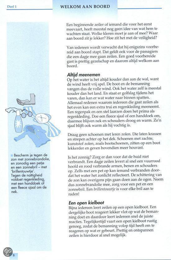 Illustratie van kleding en spullen die meegenomen moeten worden op een zeiltocht, met Nederlandse tekst.