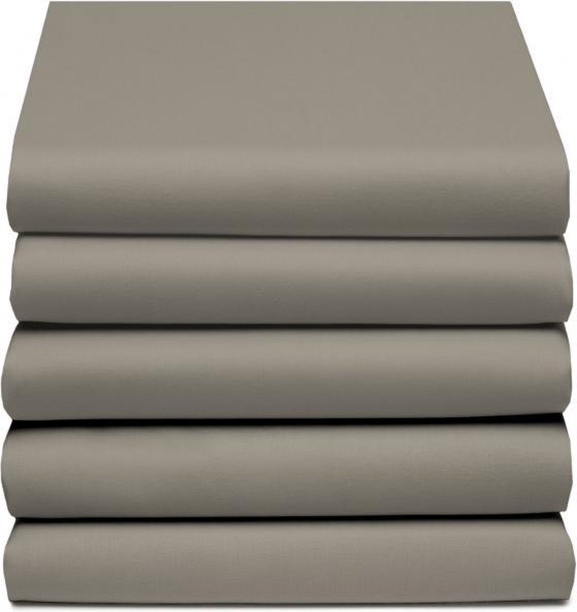 D'Orveige Hoeslaken Dubbel Jersey - Litsjumeaux XL - 190x210/220 cm - Grijs