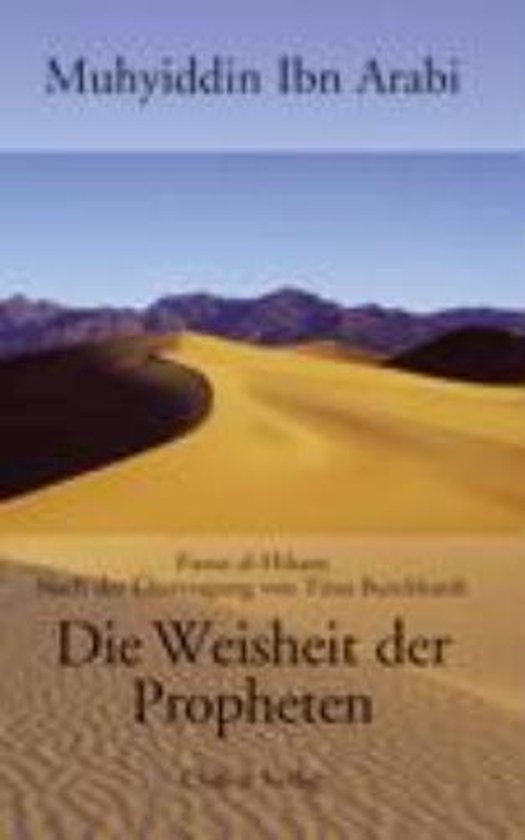 Boek 'Die Weisheit der Propheten' met woestijnlandschap op de cover.