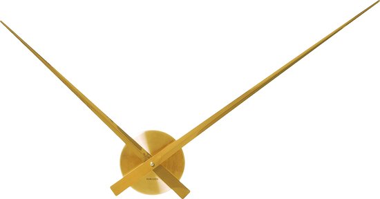 Karlsson Little Big Time - Horloge - Rond - Aluminium - Ø90 cm - Or