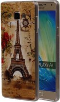 Eiffeltoren TPU Cover Case voor Samsung Galaxy A7 Hoesje