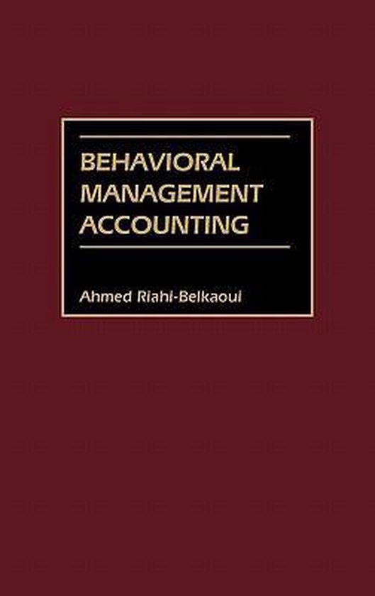 Behavioral Management Accounting - cover