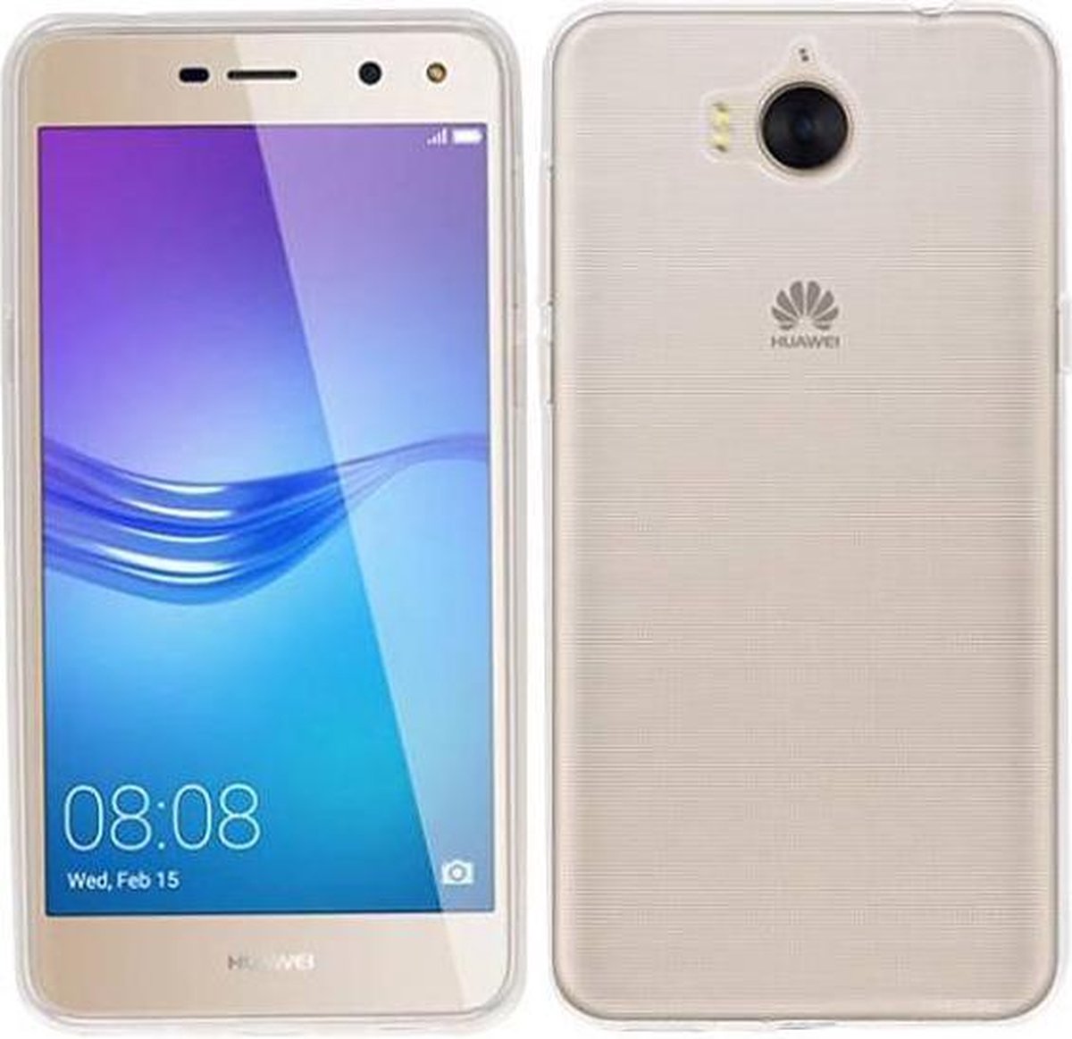 BestCases.nl Huawei Y5 2017 Smartphone Cover Hoesje Transparant