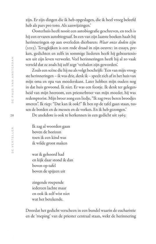 Gedicht van Huub Oosterhuis over de zin van het leven en zijn ervaringen.