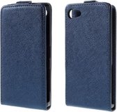 Premium case hoesje donker blauw Sony Xperia Z5 Compact