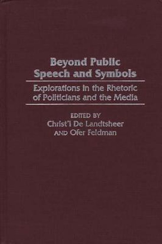 Livre intitulé "Beyond Public Speech and Symbols" en lettres argentées sur une couverture bordeaux.