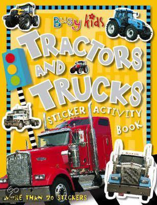 Tractors And Trucks Sticker Activity Book, Chris Scollen