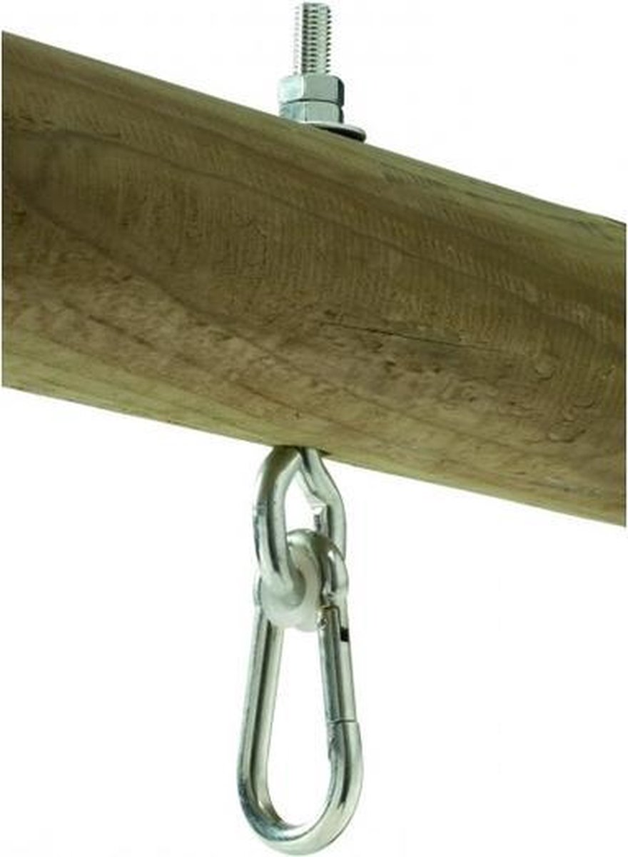 Lot de 2 mousquetons en acier inoxydable