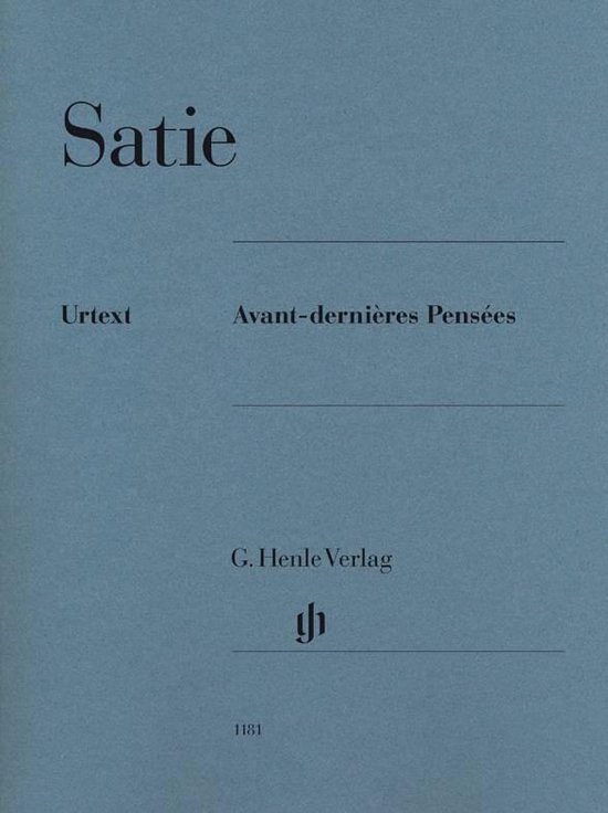 Avant-dernières Pensées - cover