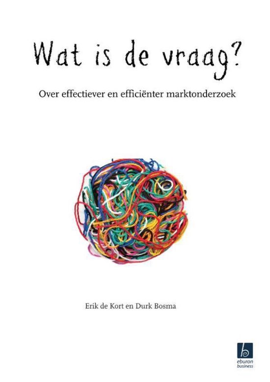 Cover van het boek 'Wat is de vraag?' van Erik de Kort