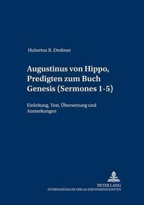 Augustinus von Hippo, Predigten zum Buch Genesis (Sermones 1 ... - cover