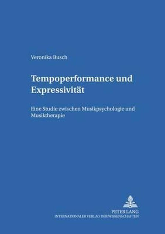 Tempoperformance und Expressivität - cover