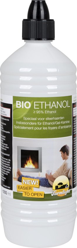 Gelijkmatig steen Stoffig Bio-Ethanol Fles - 1 Liter | bol.com
