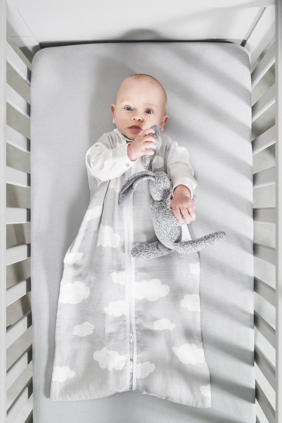 Jollein Clouds - Babyslaapzak Hydrofiel Zomer - 110 cm - Pink