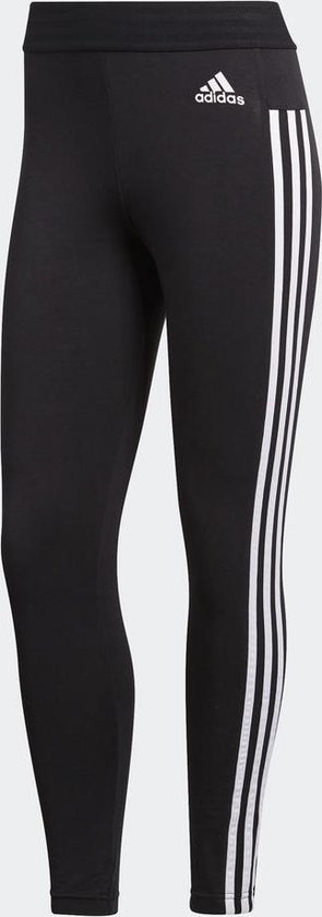 adidas Essentials 3Stripes Tight Sportlegging Dames - Black/White | bol.com