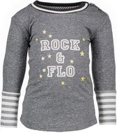 Like Flo Meisjes t-shirts & polos Like Flo Flo baby girls antra melee tee ROCK antraciet 68