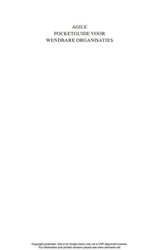 Agile Pocketguide Voor Agile Organisaties