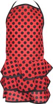 Spaanse schort - Flamenco - keuken schort kinderen rood zwarte stippen - verkleedkleding - Kledingmaat: One size