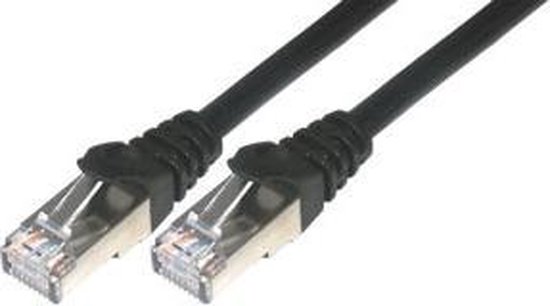 MCL Cable RJ45 Cat6 3m Black netwerkkabel Zwart