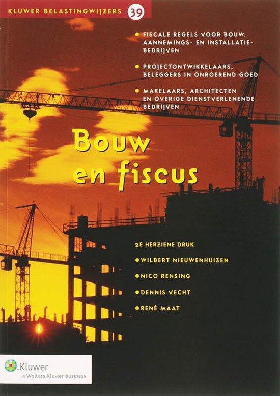 Cover van het boek 'Bouw en fiscus'