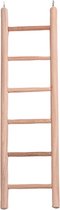 Flamingo Vogelspeelgoed Houten Ladder - Bruin - 7 x 1 x 25 cm