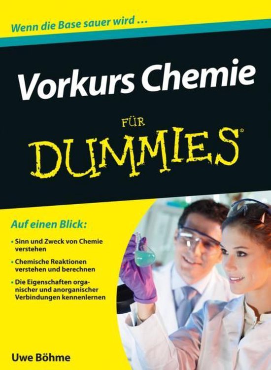 Vorkurs Chemie für Dummies - cover