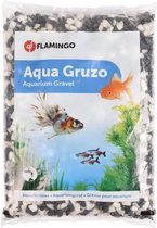 Flamingo - Aquariumgrind Gruzo - Zwart/Wit - 1 kg