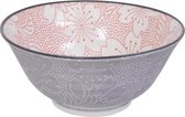 Tokyo Design Studio - Mixed Bowls Dot Sakura 14.8x6.8cm 500ml Red/Grey