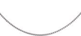 Melano friends jodie ketting - zilverkleurig - dames - 42 cm