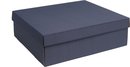 Boîte de luxe avec couvercle en carton BLEU FONCÉ 40x30x12cm (35 pièces)