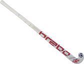 Brabo Hockeystick - wit/rood/blauw