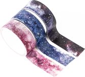 Knutselen | Set van 3 rolletjes Japanse Washi Tape Galaxy | Masking Tape