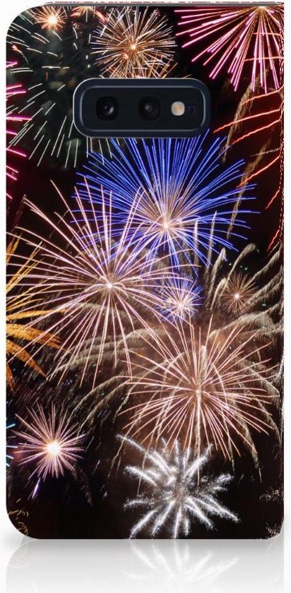 Samsung Galaxy S10e Hippe Standcase Vuurwerk