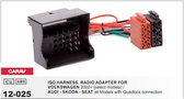 Isokabel geschikt voor VOLKSWAGEN 2002+ (select models) / AUDI - SKODA - SEAT all Models with Quadlock connection Audiovolt 12-025