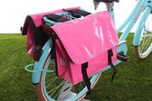 Beck Dubbele fietstas Mini Bisonyl Pink