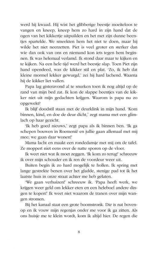 Tekstpagina uit een boek met de titel 'Sterretje'.